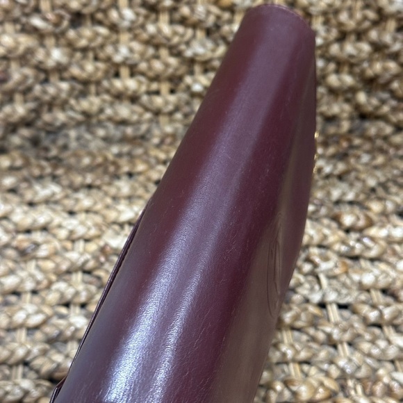 Cartier Burgundy Leather Clutch - Picture 6 of 11